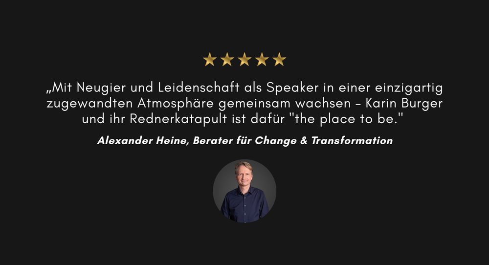 Testimonial von Alexander Heine, Berater für Change & Transformation