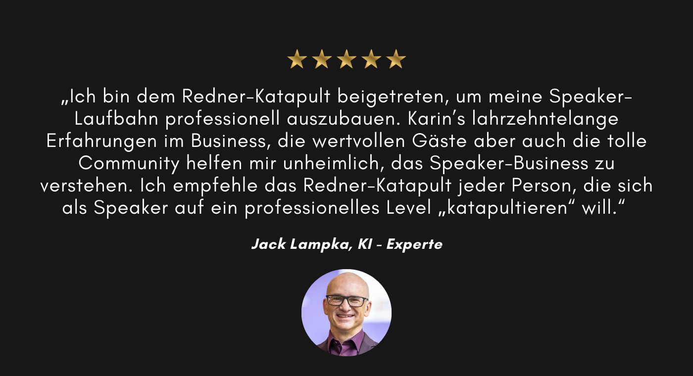 Testimonial von Jack Lampka, KI-Experte